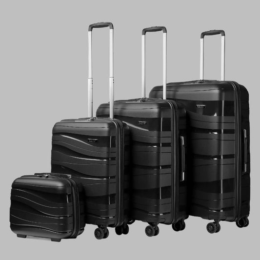 14/20/24/28 Inch Hard Shell Polypropyle Luggage Suitcase Trolley Travel Case Set